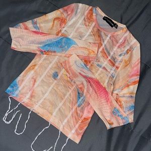 PRETTYLITTLETHING mesh top